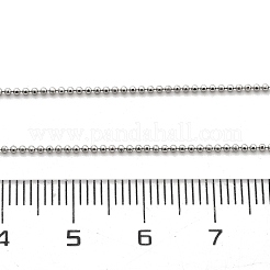 1 mm Messing-Kugelkette&nbsp;KK-K398-28P