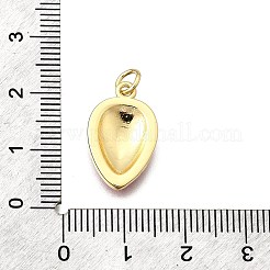 Ciondoli smaltato in ottone&nbsp;KK-F896-01B-G