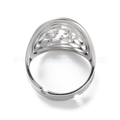 Anelli aperti in acciaio inossidabile 304 per donna&nbsp;RJEW-S240-03P