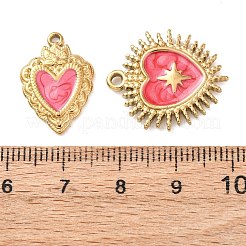 5 pendentif en émail en acier inoxydable 304&nbsp;STAS-P432-03A-G