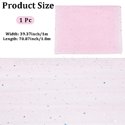 1 m Pailletten-Polyester-Organza-Stoffe&nbsp;DIY-CY0003-41B