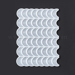 Mond mit Buchstabenanhänger Silikonformen&nbsp;DIY-J009-05A
