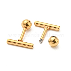 Boucles d'oreilles à tige en acier inoxydable 304 avec placage ionique (IP)&nbsp;EJEW-Z034-04B-G