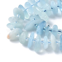 Natürliche Aquamarin Perlen Stränge&nbsp;G-E569-J13-01