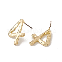 Boucles d'oreilles en laiton avec 925 épingle en argent sterling pour femme&nbsp;LS-EJEW-A077-01D