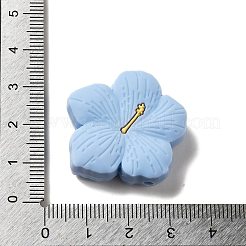 Perline focali in silicone con fiori di ciliegio&nbsp;SIL-B069-02G