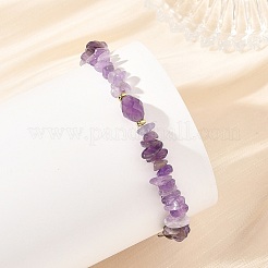 Bracelets extensibles en perles de pierres précieuses naturelles mélangées pour femmes&nbsp;BJEW-JB14362