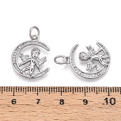 Micro cuivres ouvrent zircone cubique croix pendentifs&nbsp;ZIRC-T016-01P