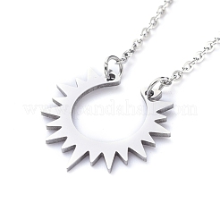 Colliers pendentifs en acier inoxydable 304 anti-ternissement&nbsp;NJEW-JN02848-01