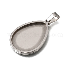 Cabochon-Fassungen für Anhänger aus Edelstahl 304&nbsp;SA-CBA8A58-01B-P
