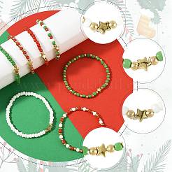 7 Stück Glasperlenarmbänder&nbsp;BJEW-FS00031