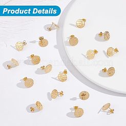 40 Stück Ohrstecker-BeZubehör aus 304 Edelstahl&nbsp;STAS-UN0025-27