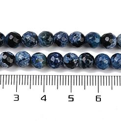 Naturelles feu crépitent agate perles brins&nbsp;G-C082-A01-31