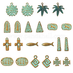 22pcs 11 Arten tibetanische Legierungsperlen&nbsp;FIND-TA0008-63