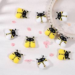 10 Stück 2 Stile Bienen-Silikonperlen&nbsp;JX692A