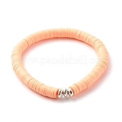 Hieishi-Stretch-Armbänder aus synthetischem Hämatit und Fimo für Frauen&nbsp;BJEW-JB07430