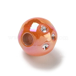 Sertissage de strass européens en acrylique opaque plaqué UV&nbsp;AC-CBA6658-06F
