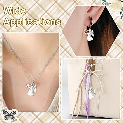 30 pendentif en alliage argent antique avec strass&nbsp;FIND-CJ0006-07
