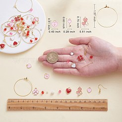 Kit fai da te per realizzare orecchini a tema san valentino&nbsp;DIY-SZ0009-33