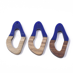 Pendentifs en bois de résine et de noyer&nbsp;RESI-S358-25