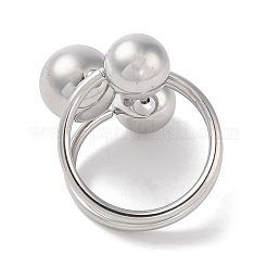 Bagues de manchette réglables en acier inoxydable 304 anti-ternissement pour femmes&nbsp;RJEW-G315-04P