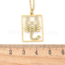 Collier en acier inoxydable 304&nbsp;NJEW-D330-01G-08