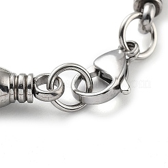 Bracelet à maillons en acier inoxydable 201 anti-ternissement&nbsp;BJEW-Z023-08P