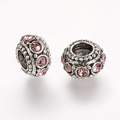 Antikes Silber überzogene Legierung Rhinestonekorne&nbsp;RB-J503-23AS