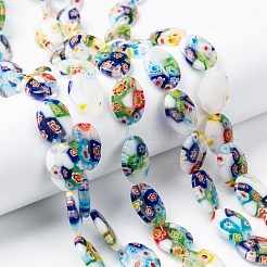 Handgemachte Glasperlen Millefiori-Stränge&nbsp;X-LK137