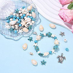 Kit fai da te per la creazione di gioielli a tema oceano&nbsp;DIY-YW0017-17