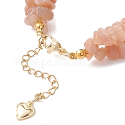 Armbänder aus natürlichen Sonnensteinperlen für Frauen&nbsp;BJEW-JB12306-03