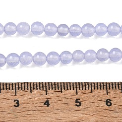 Gefärbt natürlichen weißen Jade Perlen Stränge&nbsp;GG-CBA9281-B01-4mm