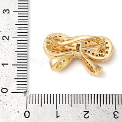 Fermoirs repliables en laiton micro pave zircone cubique transparente&nbsp;KK-G505-29G