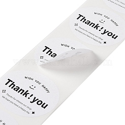 Selbstklebende Geschenkanhänger aus Papier mit dem Wort „Danke“&nbsp;DIY-R084-05B