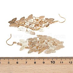 Schmetterlings-Ohrhänger aus 430er Edelstahl&nbsp;EJEW-A137-05KCG