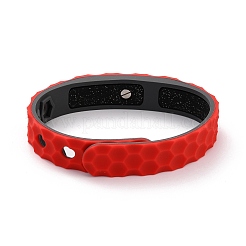 Flache Armbänder aus Silikonschnur&nbsp;LS-BJEW-F421-01C