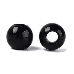 Europäische Perlen aus natürlichem Obsidian&nbsp;G-Q607-02U