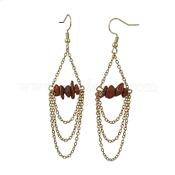 Pendientes colgantes de piedras preciosas naturales&nbsp;EJEW-JE07287