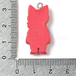 Undurchsichtige Katzenanhänger aus Kunstharz&nbsp;RESI-S399-07E