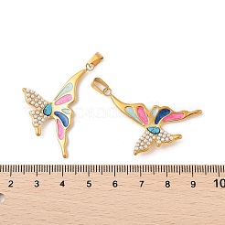 304 Edelstahl-Emaille-Anhänger&nbsp;STAS-L280-22G