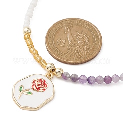 Collana pendente in lega smaltata&nbsp;NJEW-JN04407