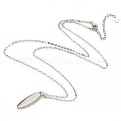 Colliers avec pendentif en argent sterling plaqué rhodium&nbsp;NJEW-H209-05P