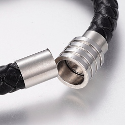 Bracelets en cuir tressé&nbsp;X-BJEW-H560-26