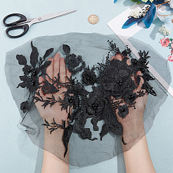 3d fleur organgza polyester broderie ornement accessoires&nbsp;DIY-WH0297-20B