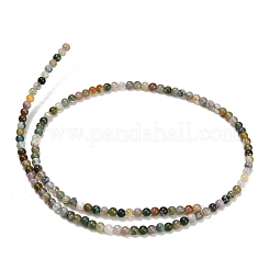 Natur Indien Achat Perlen Stränge&nbsp;GG-CBA77FB-A01-3mm