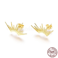 925 Sterling Silber Ohrstecker&nbsp;EJEW-AA00271-31G
