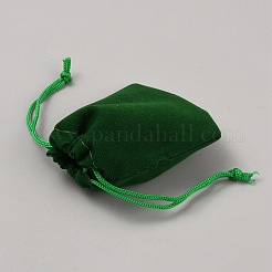 Sacchetti regalo con coulisse di gioielli in velluto&nbsp;ABAG-WH0052-01C-05