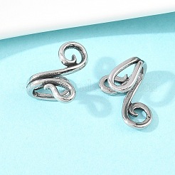 Blumenförmige Ohrstecker aus Edelstahl 316 für Knorpel (ohne Piercing)&nbsp;AJEW-C044-07A-AS