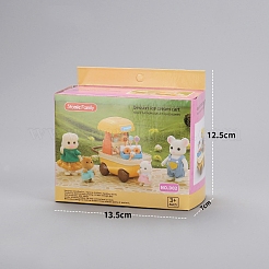 Miniatur-Ornamente aus Plastik-LKW&nbsp;PW-WG6789A-01