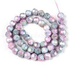 Fili di perle di vetro galvanizzate anti-ossidazione&nbsp;EGLA-T021-8mm-15-06